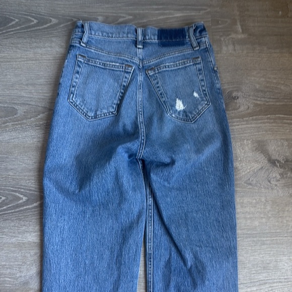 Abercrombie & Fitch 90s Straight Ultra High Rise Criss Cross Jeans 25 - Picture 10 of 11